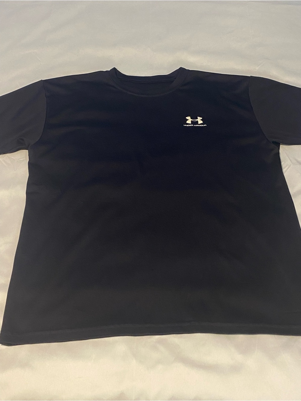 Under Armour Black Short-Sleeve Performance Tee with White Logo